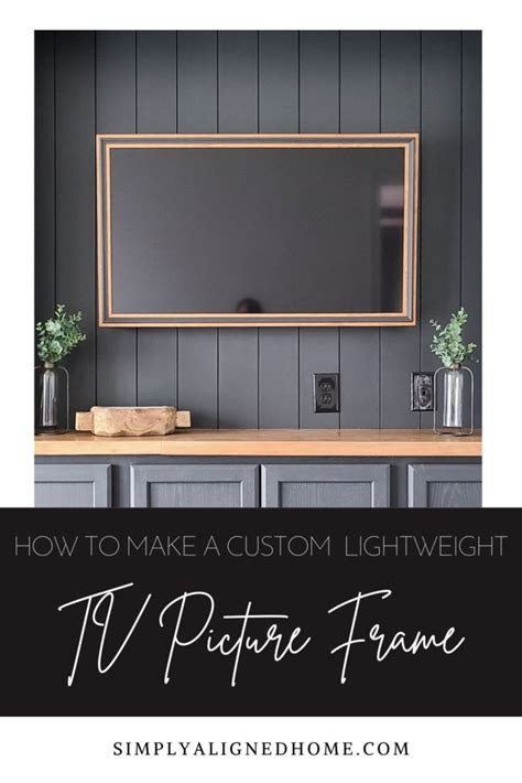 How To Make A Lightweight Custom Tv Picture Frame