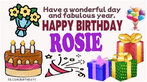 Happy Birthday Rosie Images Birthday Greeting Birthdaykim