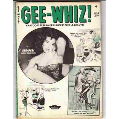 Gee Whiz Magazine July Marlee Sanderson Cover Adult Jokes And