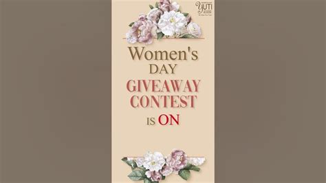 Womens Day Giveaway Contest Alert Youtube