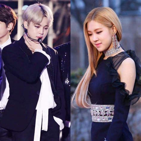 Jimin and rose were dating . BTS X BLACK PINK💕 | ARMY's Amino