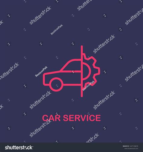 Outline Car Service Icon Service Vector Stock Vector Royalty Free