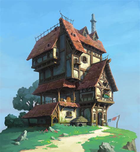 Artstation 84654916 Zeyu Ma Casa Medieval Minecraft Medieval Houses