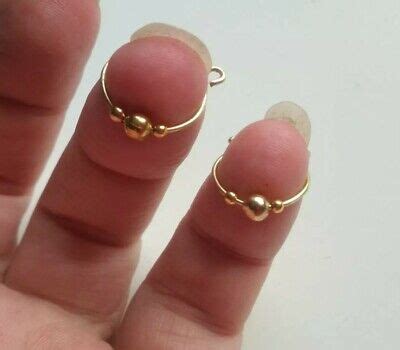 Non Piercing Nipple Rings Fake Nipple Ring Sexy Clip On Jewelry Metallic Bead Uk Ebay