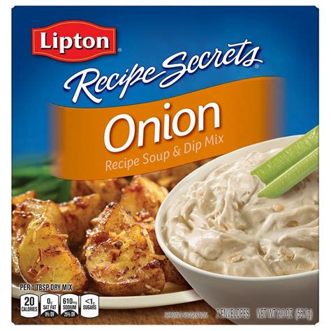 Season with salt and pepper to taste. Lipton Recipe Secrets Soup & Dip Mix Onion 2 oz | Easy ...