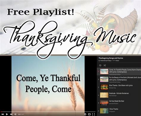 Music Playlist For Thanksgiving Celebrating Holidays