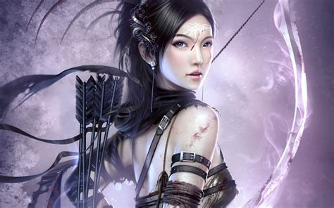 Fantasy Archer Girl Wallpapers Hd Wallpapers Id 9626