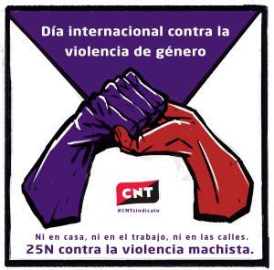 Cartel Dia Mundial Contra La Violencia De Genero CASTELLANO X
