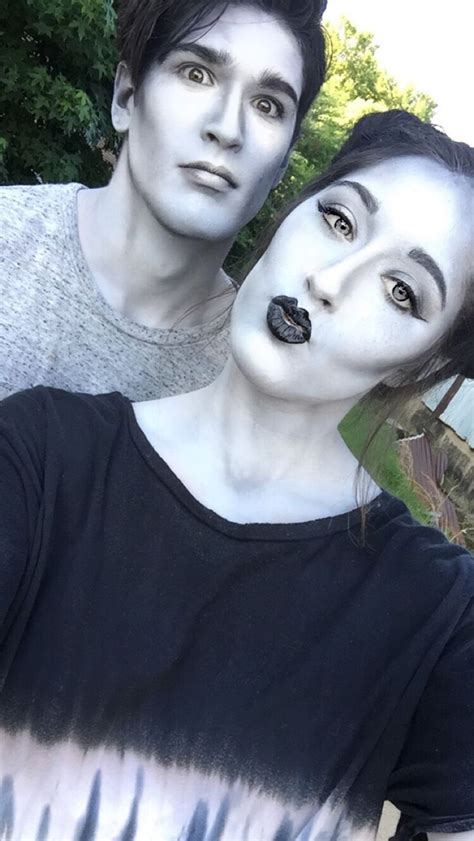 Grayscale Makeup ️ Halloween Costumes Makeup Ghost Makeup Halloween Makeup