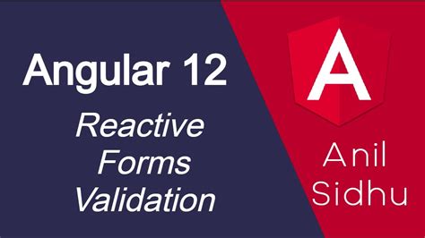 Angular 12 Tutorial 37 Reactive Form Validations Youtube