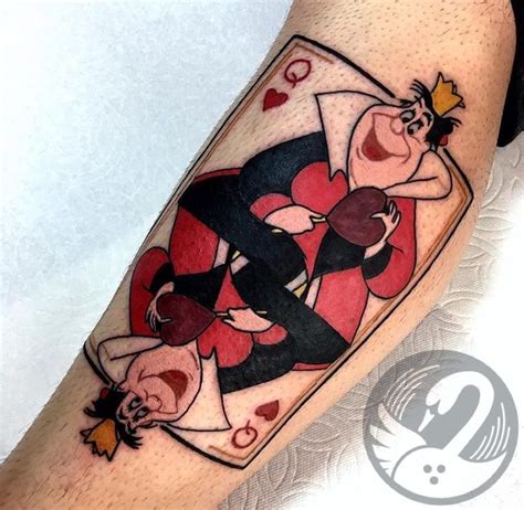 Disney Queen Of Hearts Tattoo From Alice In Wonderland Done By Me Andre