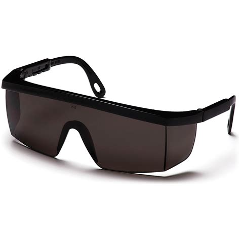 pyramex integra safety glasses black frame gray lens