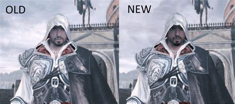 Older Ezio Updated Face Comparison Image Assassin S Creed Overhaul