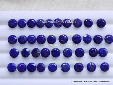 6mm Natural Lapis Lazuli Round Faceted Cut For Jewelry At Rs 140piece