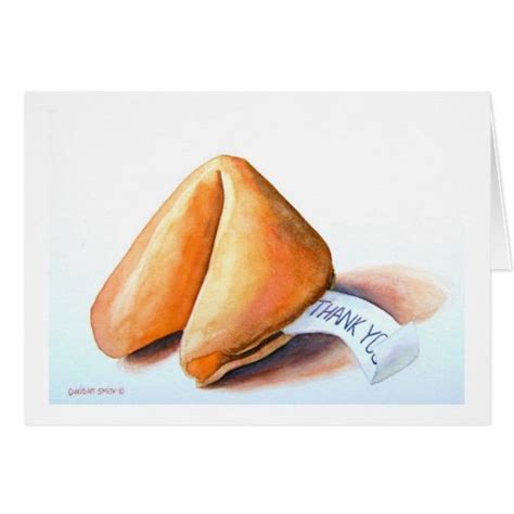 A Thank You Card Titled The Good Fortune Cookie Zazzle