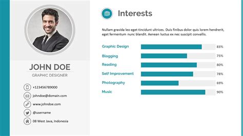 It includes 17 unique slides. Cv Template Ppt Free Download - Contoh Gambar Template