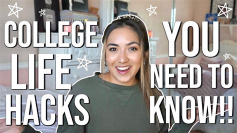 College Life Hacks You Need To Know Youtube