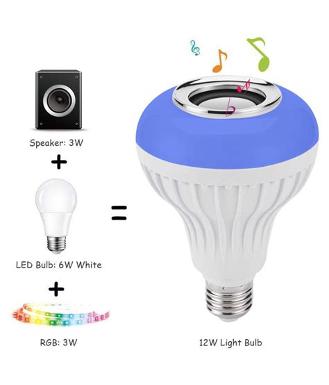 Music Light Bulb E27 And B22 Led Light Bulb With Bluetooth Speaker Rgb