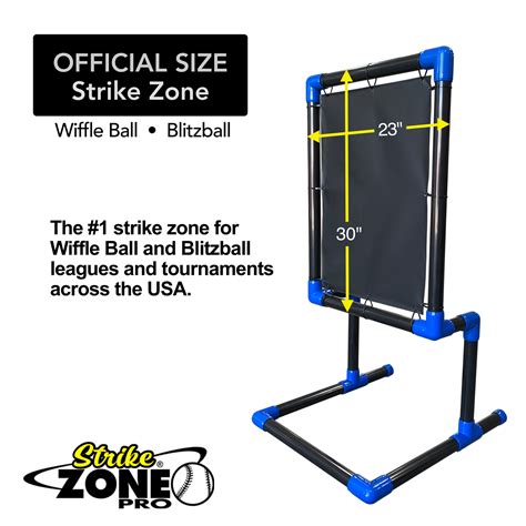 Strike Zone Pro Blue Vinyl Wiffle Ball And Blitzball Strike Zone