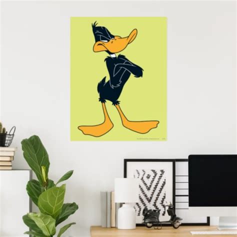 Daffy Duck With Arms Crossed Poster Zazzle