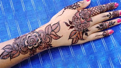 Simple Easy Floral Leaf Mehndi Designs Shimmis Henna World Youtube