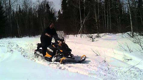 Snowmobiling Deep Snow Fail Youtube