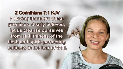 2 Corinthians 71 Kjv Holiness Forgiveness Flesh Scripture Songs