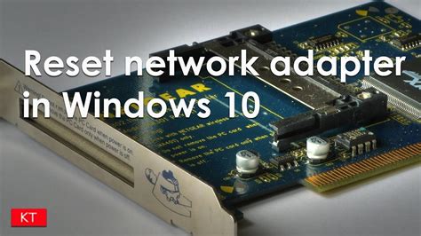 In this article, i walk you through the steps for windows 10, windows 8.1, windows 8 and windows 7. How to reset network adapter in Windows 10 - YouTube