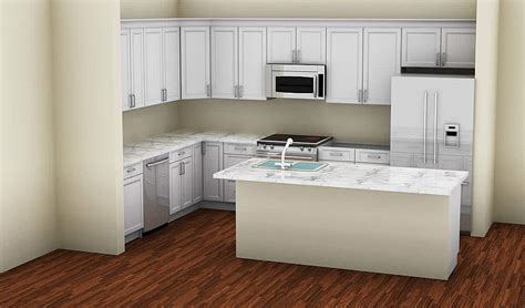 Buy L Shaped Hotel Kitchen Cabinets With Rectangle Islands