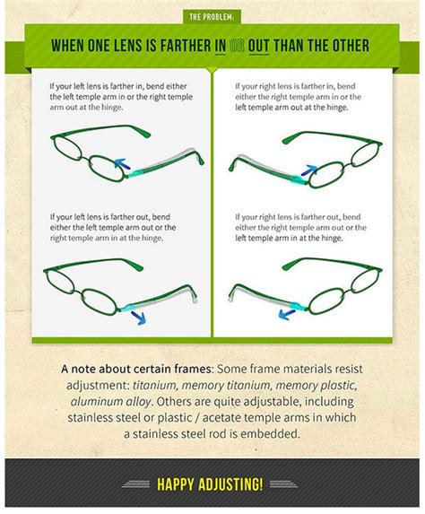 While Its True That Eyewear Adjustments Are Best Left To The Professionals Sometimes In A