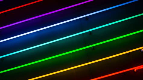 Download Wallpaper 1920x1080 Lines Neon Colorful Light