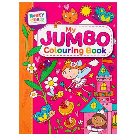 Hobby World My Jumbo Colouring Book Pink Kids Books Bandm