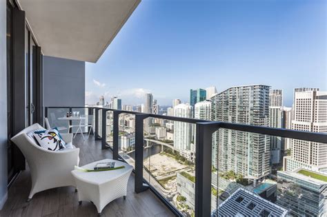 The Rise At Brickell City Centre Contemporary Balcony Miami By