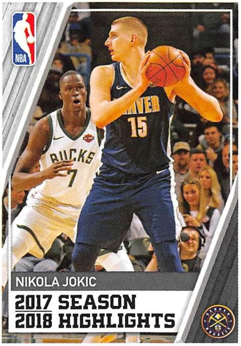 2018 19 Panini Nba Stickers Collection 6 Nikola Jokic Season Highlights Denver