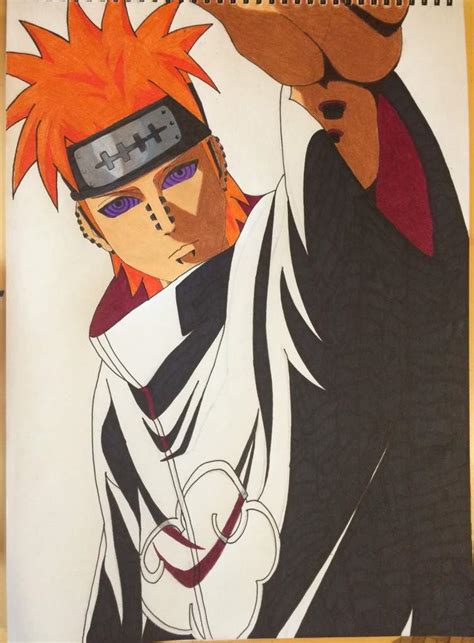 Ninja World How To Draw Pain Naruto Easy