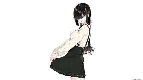 Anime Long Black Haired Girl 4k Wallpaper Download