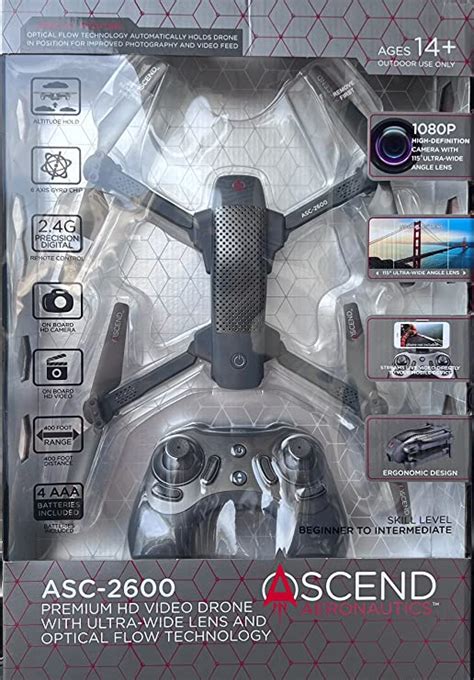 Ascend Aeronautics Asc 2600 Premium Hd Video Drone With