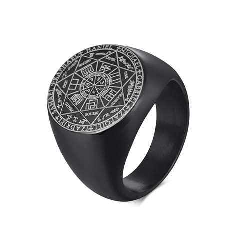 Buy The Seal Of The Seven Archangels Signet Ring For Men Stainless