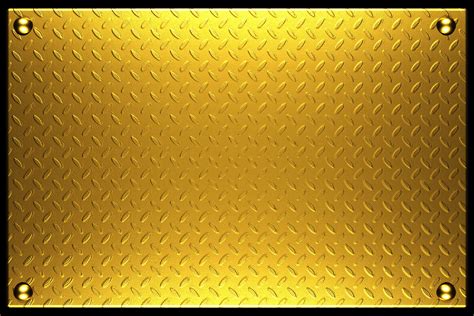 Diamond Plated Gold Frame Metal Texture Metal Plate Gold Texture