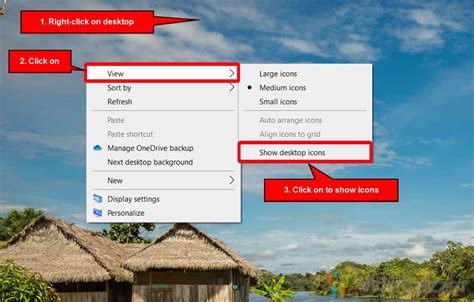 How To Hide Or Show Desktop Icons In Windows 10 All Icons System