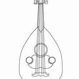 Coloring Mandolin Musical Hellokids Instrument sketch template