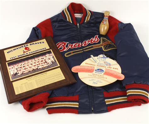 Lot Detail 1950s 90s Milwaukee Braves Memorabilia Collection Lot Of 4