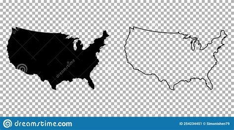 mapa de estados unidos de vetor detalhado ilustração vetorial ilustração do vetor ilustração