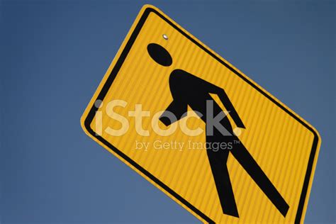 Crosswalk Sign 1 Stock Photo Royalty Free Freeimages