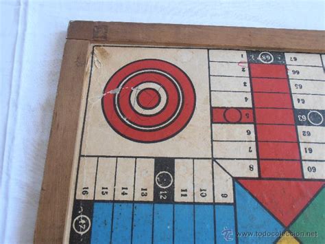 Al parchís o parqués pueden jugar de 2 a 4 jugadores o por parejas. parchis y oca carton marco de madera antiguo - Comprar ...