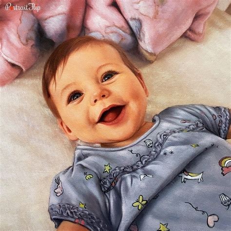 Baby Oil Portraits Photo To Oil Painting Baby Portrait Free Shipping