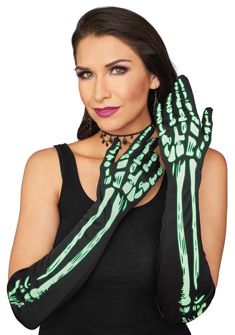 Skeleton Glow In The Dark Gloves