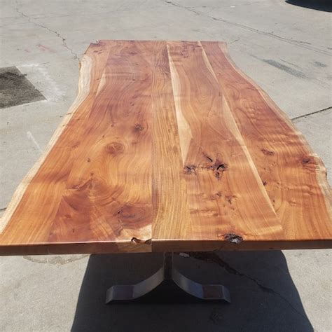 Live Edge Custom Made Acacia Wood Dining Table Top In 35mm Etsy Canada