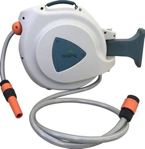 Dolphy Wall Mounted Retractable Garden Hose Reel 30 Meter Hose Pipe Price In India Buy
