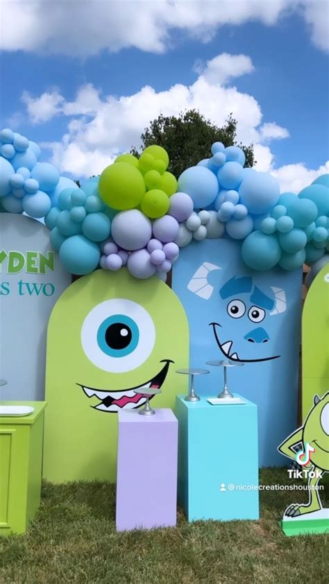 Monsters Inc Centerpieces Monsters Inc Decorations Balloon